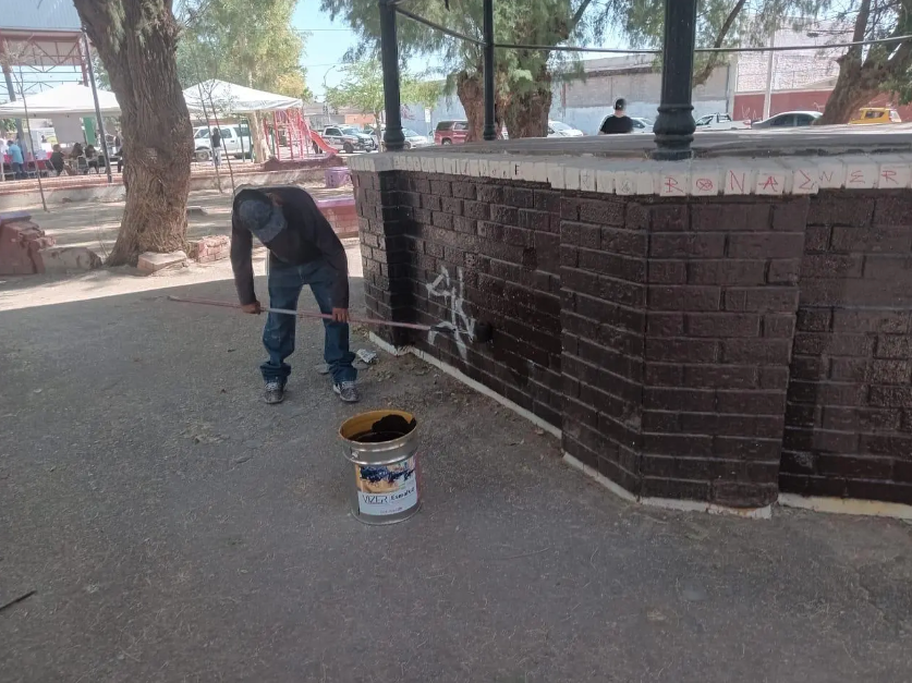 Mantienen acciones para la eliminación de grafiti en espacios públicos