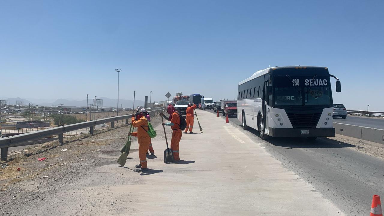 Exhortan a choferes de camiones materialistas a hacer un correcto traslado de cargamento