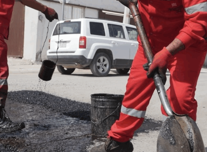 Suman más de 9 mil baches reparados en el año, en beneficio de más de 200 colonias de Torreón