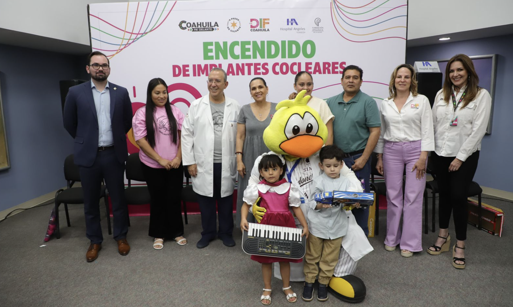 Encendido de implantes cocleares; un logro conjunto que transforma vidas en Coahuila