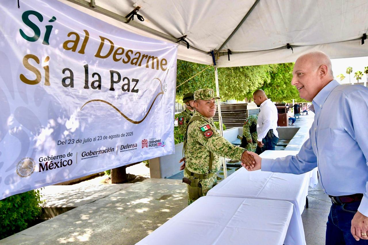 Román Cepeda González arranca campaña de canje de armas de fuego “Sí al desarme, sí a la paz”