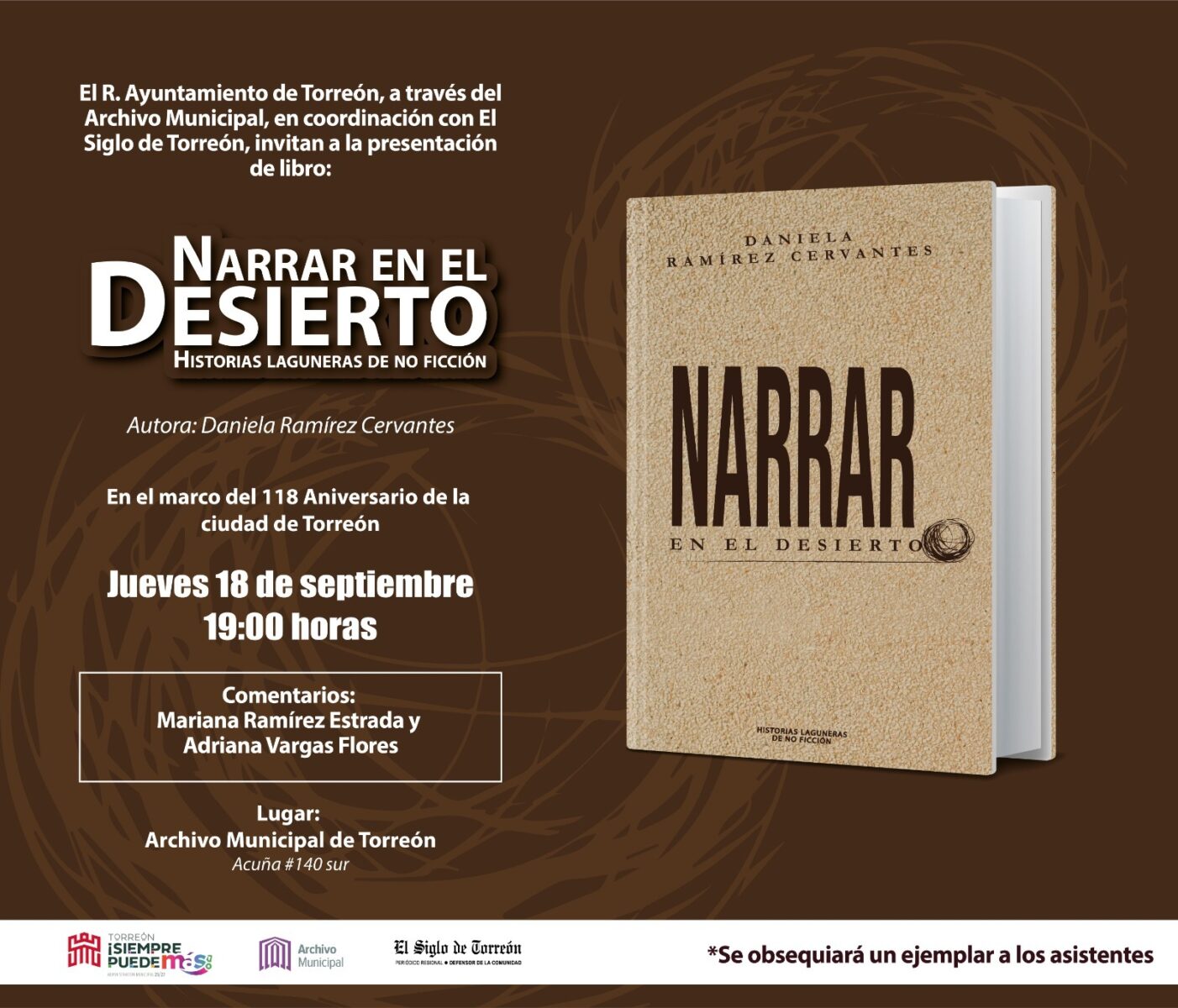 Presentarán libro sobre crónicas periodísticas en el Archivo Municipal