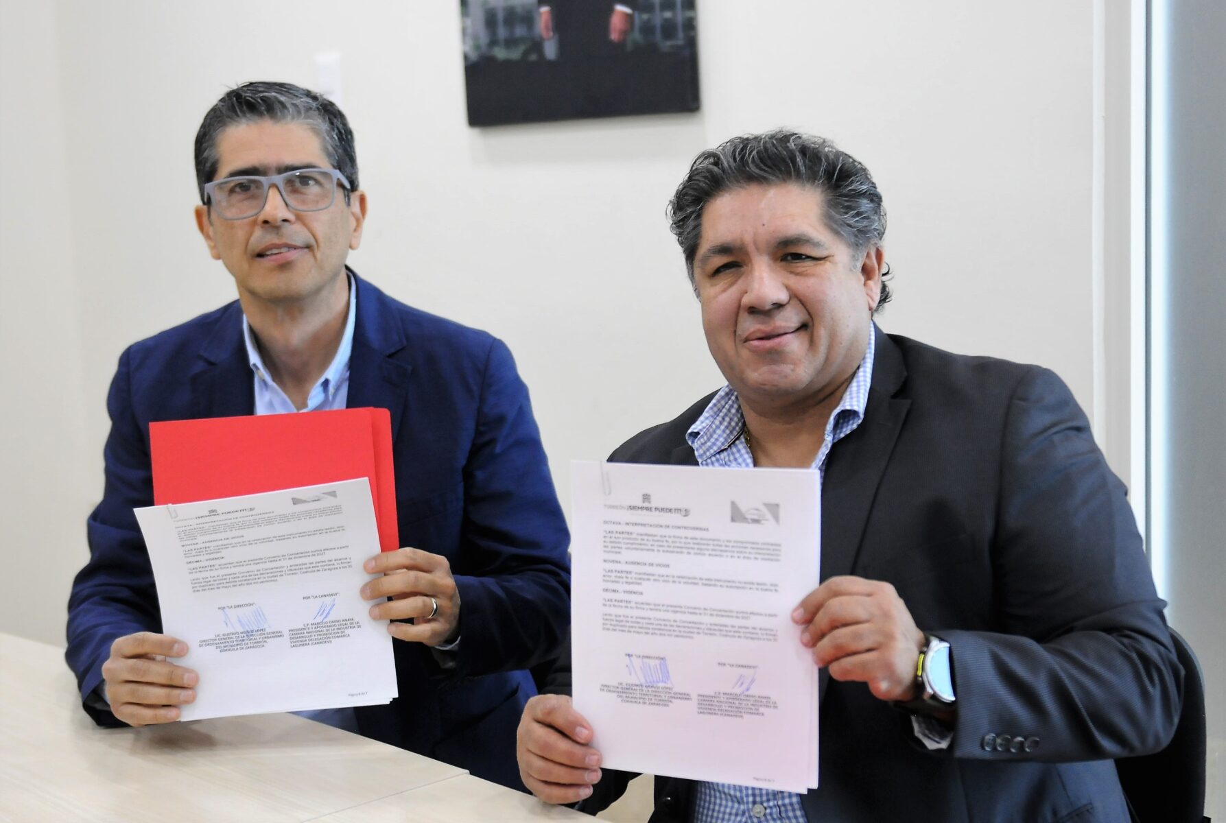 Dirección de Ordenamiento Territorial y Urbanismo firma convenio de colaboración con CANADEVI Laguna