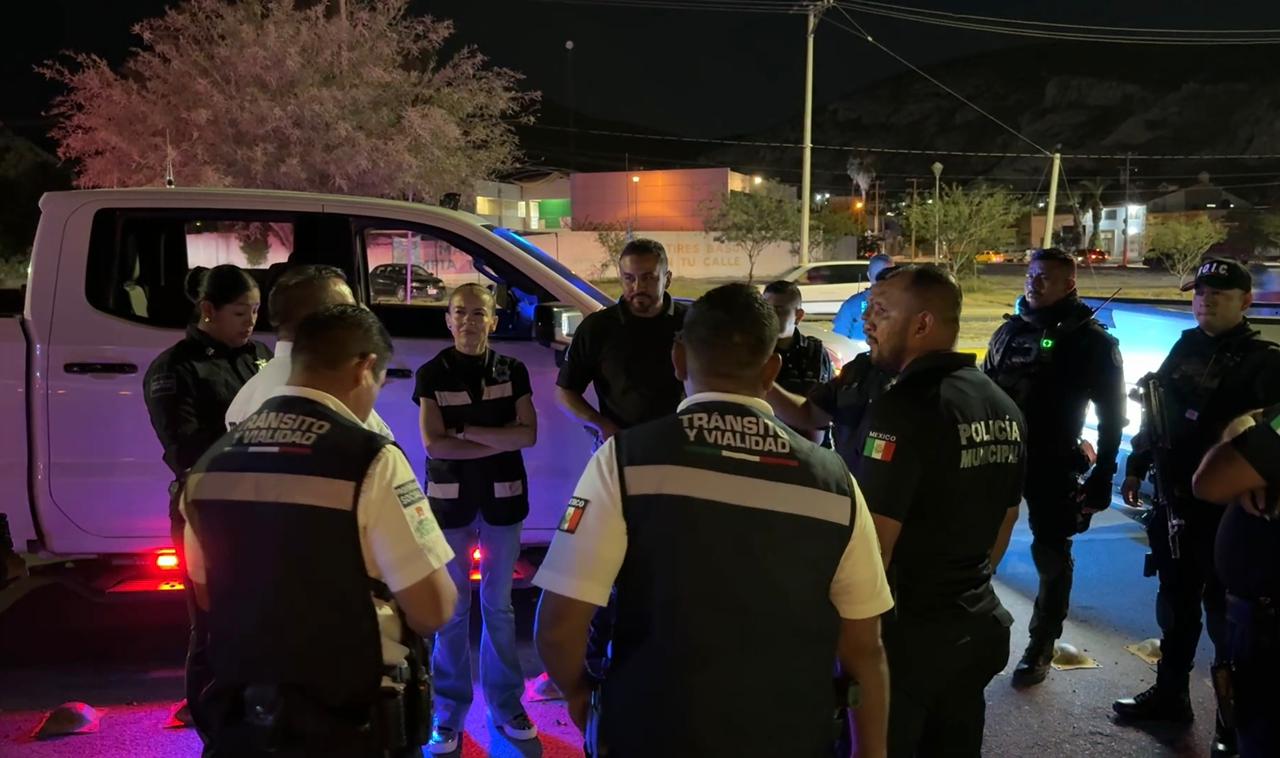 Realizan operativos preventivos en conjunto la Dirección de Tránsito y Vialidad, DSPM y GRT