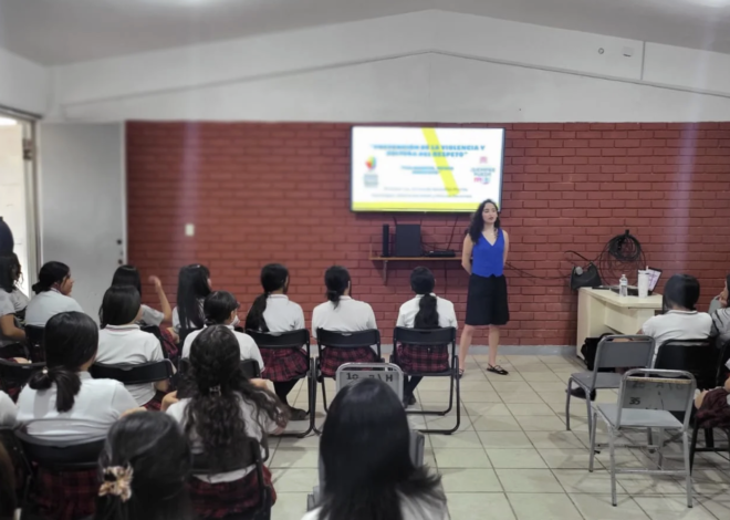 Promueven prevención de la violencia y cultura de respeto en secundarias de Torreón